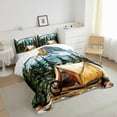 thumbnail image 4 of Feelyou Rustic Camping Bedding Comforter Set for Teens, Speed Sports Cycling Twin Comforter Sets, Countryside Tree Mountain Reversible Bedding Set, Luxury Bedroom Decor, 2 Pieces, 4 of 9