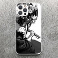 thumbnail image 4 of Funda de teléfono con estampado de silicona suave para Apple, carcasa para iPhone 15 14 13 12 11 Pro Max Mini XS XR X 7 Plus 8 + SE, Bleach Zaraki Kenpachi, 4 of 5