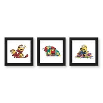 Gallery Pops Despicable Me 4 - Minions Group Wall Art Bundle (3-Pack)