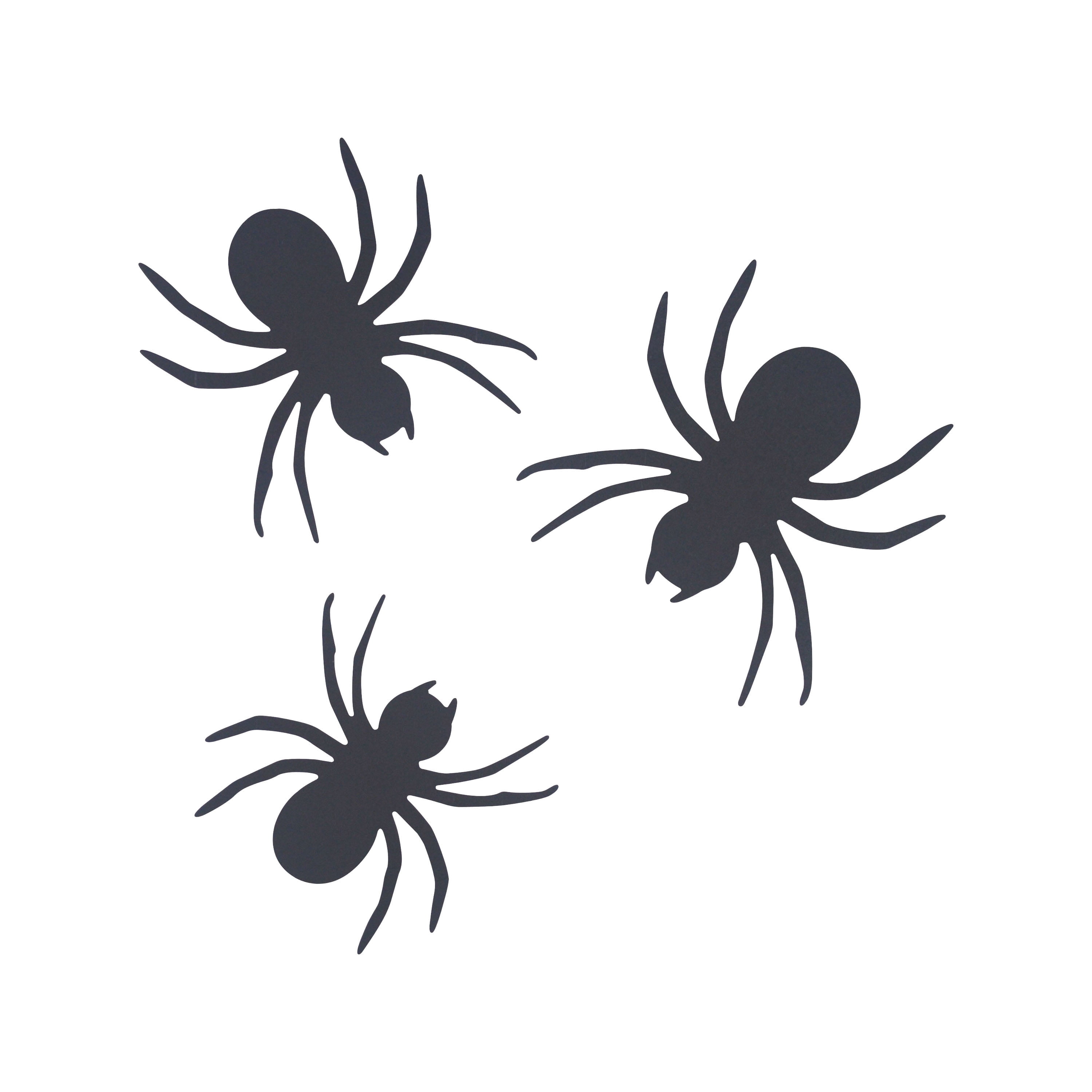 Paper Spider Wall Creatures Decoration, Black, 12 Pieces, Halloween by Way To Celebrate