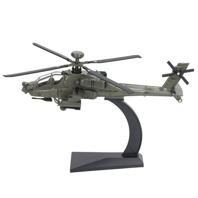 Diecast Attack Helicopter Model with Sound and Light, Simulated and Vivid for Collection Display