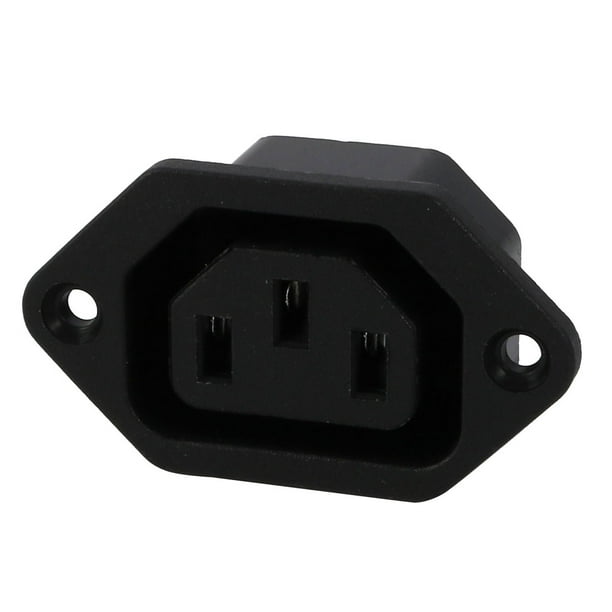 250V 10A 2 Terminals IEC320 C13 Female Power Plug Socket