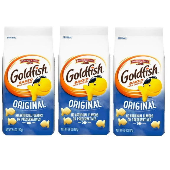 Pepperidge Farm Goldfish Original Crackers - 6.6oz Pack of 3