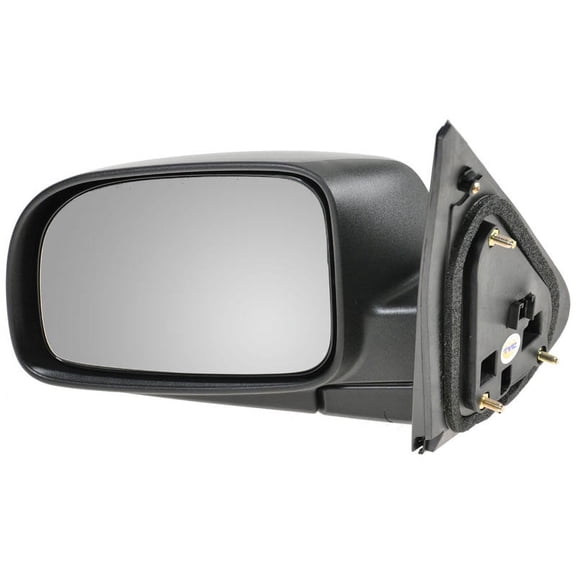 TRQ Black Textured Power Side View Mirror LH for 07-09 Hyundai Santa Fe MRA05932