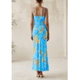 thumbnail image 2 of Vestido largo PRETTYGARDEN para mujer, ajustado con estampado floral, verano 2025, 2 of 9