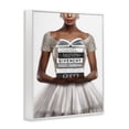 thumbnail image 3 of Stupell Industries Art Deco Trendy Girl with Books White Framed Giclee Art, 11 x 14, by Amanda Greenwood, 3 of 8
