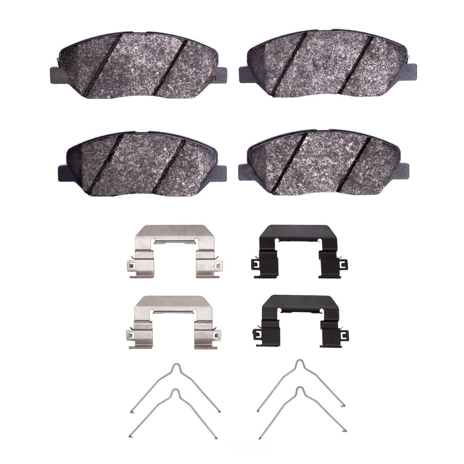 Dynamic Friction Company 1551-1917-01 DFC 5000 Advanced Brake Pads - Ceramic and Hardware Kit - OE