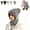 Gray, variant on 3-in-1 Winter Beanie Hat with Built-In Scarf and Hood, Plush-Lined Knit Windproof Head and Neck Cover for Outdoor Wear