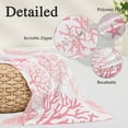 thumbnail image 3 of Coastal Pink King Pillow Covers, Ocean Coral Starfish Shell Modern Sea Soft Breathable Throw Pillow Cases with Invisible Zipper, Decorative Pillowcase Pillows Protectors for Sofa Bed Couch 20"x36", 3 of 9