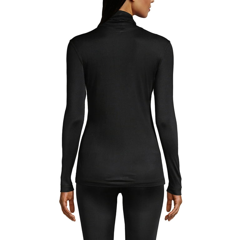 Women's silk turtleneck long underwear clearance