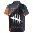 thumbnail image 6 of Dead by Daylight DBD Casual Short Sleeve Shirt Lapel Collar Shirt Summer Beach Shirt 4XL, 6 of 8