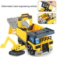 thumbnail image 4 of Changeable Track Excavator Construction Vehicle Model Toys Kids Birthday Gift, 4 of 4