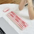thumbnail image 4 of MOFII Wireless Keyboard and Mouse, Cute Colorful 68 Round Keycap Compact Keyboard for Computer, Computer, Desktop, Laptop, 4 of 9