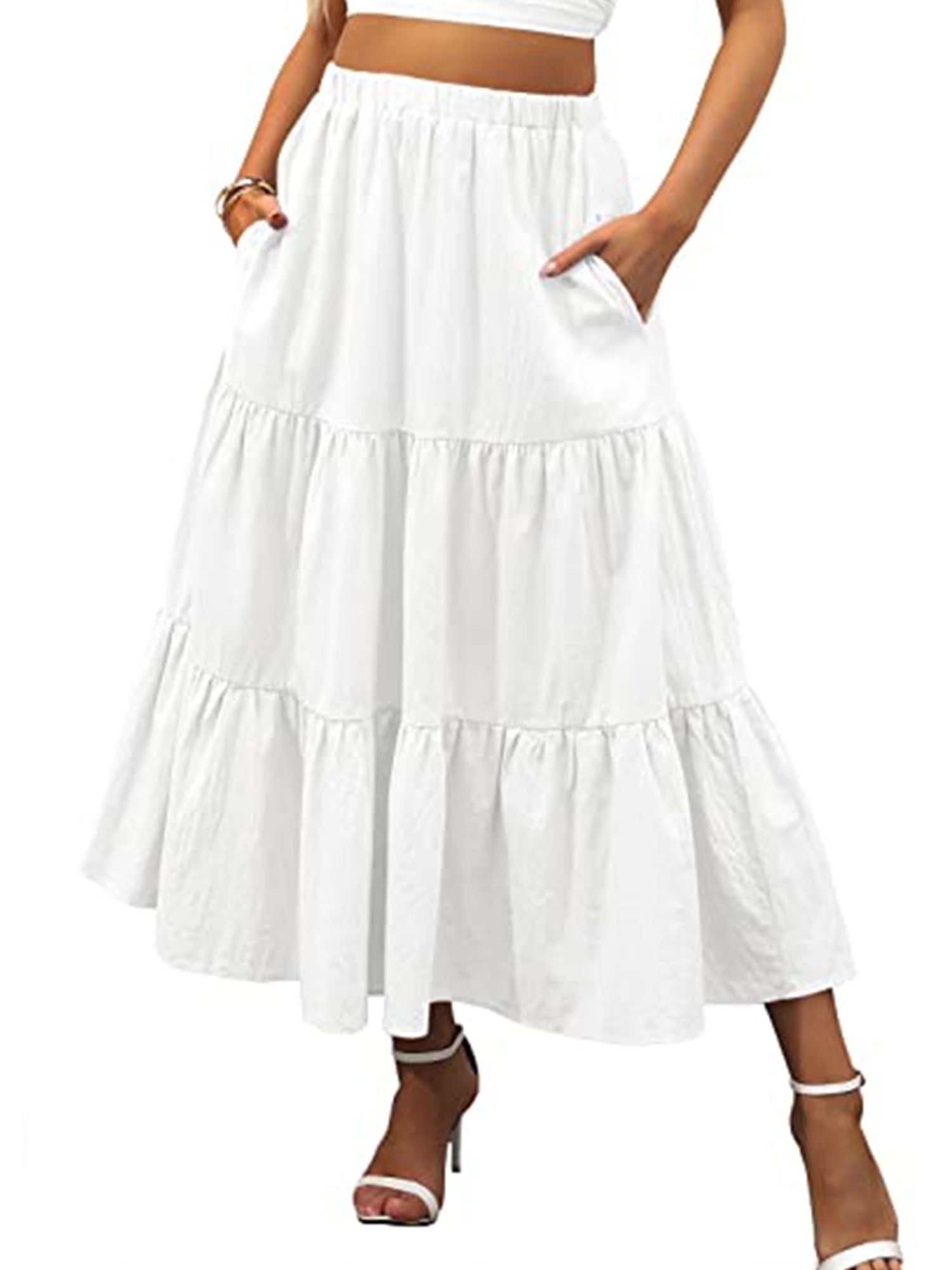 Beebay White Tiered Ruffle Skirt  Infant  Girls  Best Price and Reviews   Zulily
