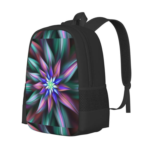Disketp Colored Abstract Mochila Minimalista de Gran Capacidad, Mochila de Viaje para Escuela, Trabajo o Uso Diario