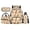 Capybara, variant on Jeiento Capybara 17 Inch Schoolbag for Boys Girls 4-Piece Set Lunch Bag Pencil Case Water Bottle Holder Lightweight Large Capacity Backpack for Kids Back to School
