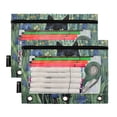 thumbnail image 2 of 2 Pack Pencil Pouch for 3 Ring Binder Zipper Pencil Case Cat in Leaves Clear Window Pencil Bag Organizers, 2 of 6