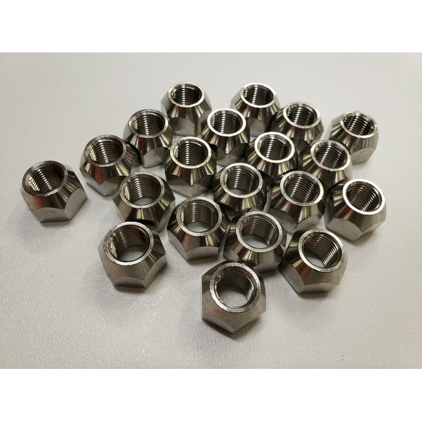 Twenty (20) Pack Open 304 Stainless Steel 1/220 Lug Nuts For Trailer Wheel