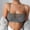 Gray, variant on Wisremt Women Tube Top Lace Camisole Wrap Top Bandeau Slim Solid Tanks Underwear Lady Girl Wrap Bodysuit