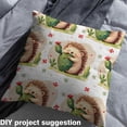 thumbnail image 2 of Homewish Cartoon Hedgehog Child 01, Kawaii Mushroom Cactus Room Decor Fabric by the Yard, Plant Botanical Sewing Fabric, Luxury Bedroom Decor, 2 of 6