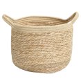 thumbnail image 3 of Straw Woven Rope Laundry Basket Dirty Clothes Storage Bucket, 3 of 9