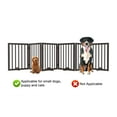 Algherohein Dog Gate for Inside,Freestanding Pet Gate for Doorways,24
