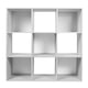 thumbnail image 1 of organizador de 9 cubos de melamina 91.14 x 91.14 x 29.54 cm blanco, 1 of 8