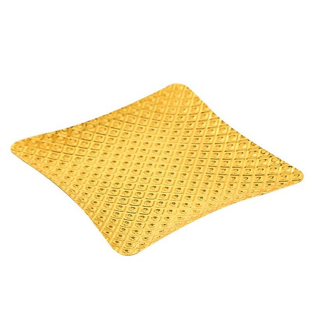 Generic disc Posavasos de hierro forjado, almohadilla de Metal antiescaldaduras con aislamiento térmico de hojas y flores