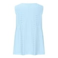 thumbnail image 6 of Timegard Eyelet Tank Tops for Women V-Neck Sleeveless Ruched Dressy Casual Loose Tops Summer Vacation, 6 of 7