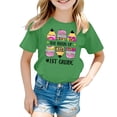 thumbnail image 1 of AWZXDE T-Shirts Graphiques de Rentrée Scolaire pour Filles Hauts Mode Décontractée Manches Courtes Coupe Ample Col Rond T-Shirts Confortables, 1 of 4