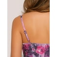 thumbnail image 5 of DARING DIVA Floral Maxi Spaghetti Strap Bodycon Dress XL Lilac, 5 of 6