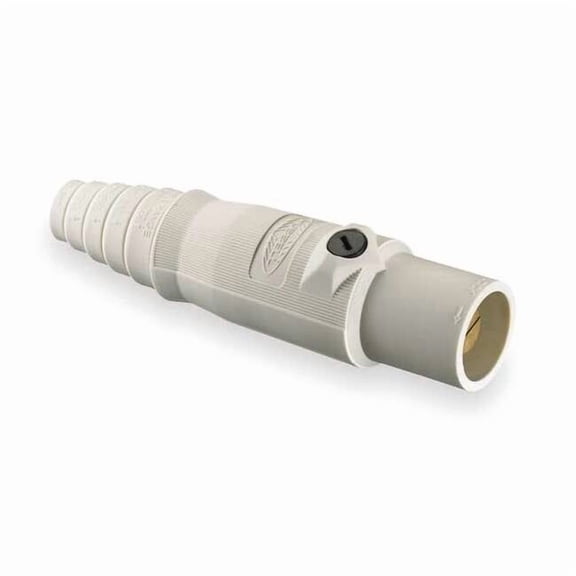Hubbell Wiring Device-Kellems Connector,Double Set Screw,Wht,Male HBL400MW