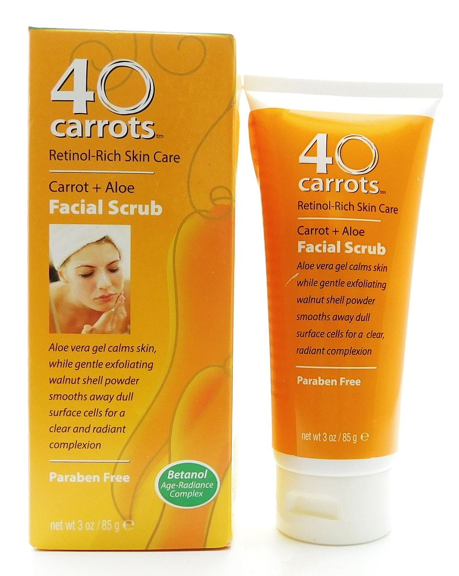 40 Carrots carrot + aloe Facial Scrub 3 Oz.