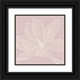 thumbnail image 1 of Lee, Judson 20x20 Black Ornate Wood Framed with Double Matting Museum Art Print Titled - Magnolia Outline, 1 of 4