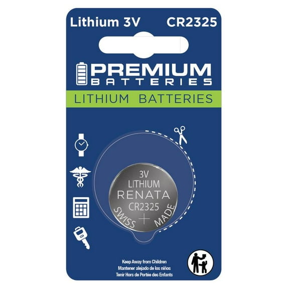 Premium Batteries Renata CR2325 3V Child Safe Lithium Coin Cell (1 Count)
