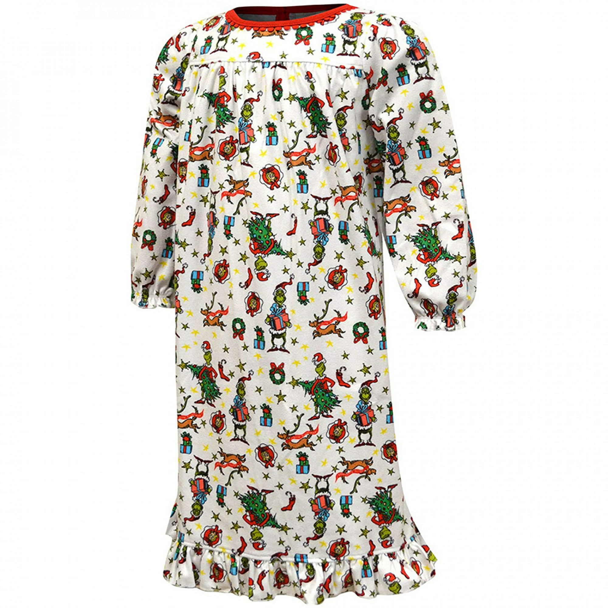 Dr. Suess The Grinch All Over Print Toddler Girls Nightgown Toddler 2T Walmart