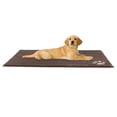 thumbnail image 4 of PETMAKER Dog Rugs for Muddy Paws Paw Print Brown Microfiber and Thermoplastic Rubber Indoor Doormats, 36" x 26", Machine Washable, 4 of 11