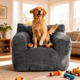 thumbnail image 5 of PamapicLife Bean Bag Chair Home Adult Solid Solo Color Regular Foam Filled and Corduroy Indoor and Contemporary Style Bean Bag Chair with Manual, Gray, 5 of 8