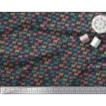 thumbnail image 3 of Soimoi Black Cotton Voile Fabric Dot & Butterfly Printed Fabric 1 Yard 42 Inch Wide, 3 of 3