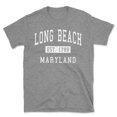 thumbnail image 1 of Long Beach Maryland Classic Established Men's Cotton T-Shirt, 1 of 1