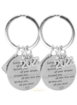 VALICLUD 4 Pcs 2021 Graduation Keychain Backpack Keychains Keychain for  Backpacks Car Keychains Keyrings for Car Keys Stainless Steel 2023  Graduation Gifts Key Rings Decoration Key Ornament at  Men's Clothing  store