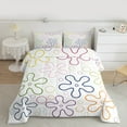 thumbnail image 2 of jejeloiu Cartoon Flower Queen Comforter Set,Colorful Floral Bedding Sets,Watercolor Bubbles Print Bedding Comforter Set For Child,Ultra Soft Home Decor Reversible,3 Pieces, 2 of 8