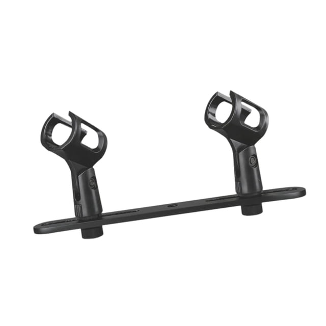 Blinkol Barre de Montage pour Micro, Compact, Support de Microphone Portable Robuste Professionnel Double Têtes