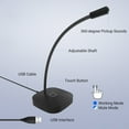 thumbnail image 2 of Graflsoa Muslady G22 USB Condenser Microphone with Gooseneck, Omnidirectional Desktop Mic for Gaming, Streaming, and Video Conferencing, White/Black Options, 2 of 7