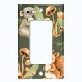 thumbnail image 5 of Metal Light Switch Plate Cover Cute Forest Animals Squirrel Mouse ANM014, 5 of 13