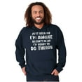 thumbnail image 3 of Funny I'm Awake But Not Ready Joke Unisex Plus Fleece Graphic Hoodie Brisco Brands 2X, 3 of 6