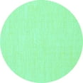 thumbnail image 1 of Ahgly Company Indoor Round Abstract Turquoise Blue Contemporary Area Rugs, 6' Round, 1 of 4