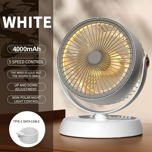 weibbin Circulating Fan Desktop With High Wind Power And Silent Desk Fan That Can Be Rotated Up And Down To Adjust The Fan