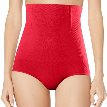 YUIVH Womens Seamless Shaping Boyshorts Body Shaping Pants Energy Stone No High Waist Belly Tummy Control Underwear Postpartum Shaping Waist Shaping Pants Sexy Thong Panty Shapewear