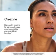 THORNE Creatine - Micronized Creatine Monohydrate Powder - Support for Muscles & Cognitive Function* - For Women & Men - Unflavored - NSF Certified for Sport - 5 g per Serving - 90 Servings